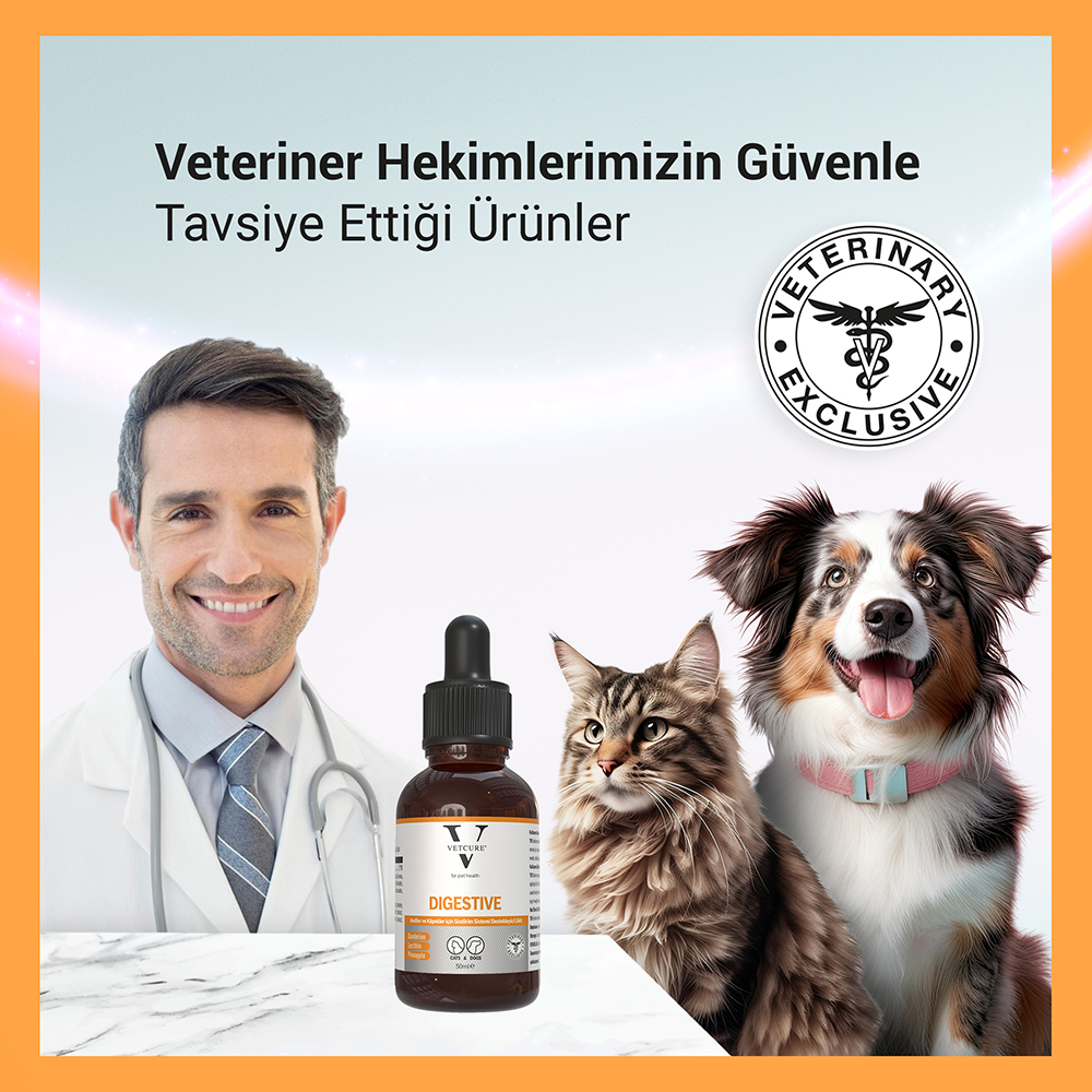 Vetcure digestive 50ml veteriner