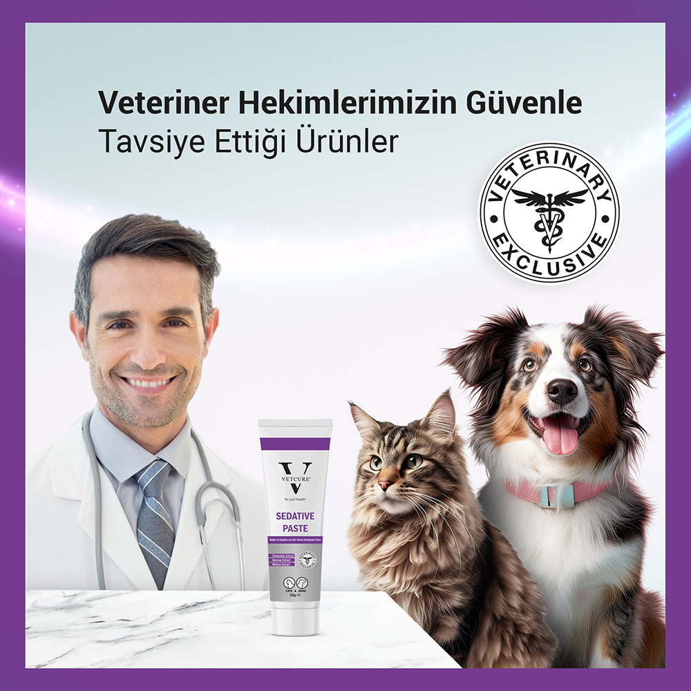 vetcure sedative paste 100gr veteriner